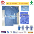 fluid proof sterile nonwoven disposable SMS isolation gown